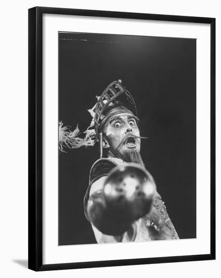 Scene from an Off Broadway Production of "Man of La Mancha"-Henry Groskinsky-Framed Photographic Print