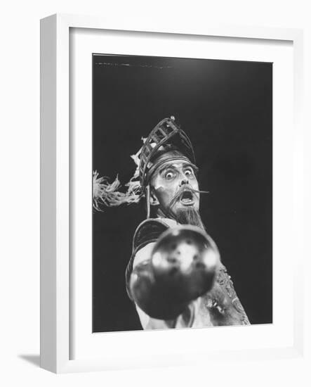 Scene from an Off Broadway Production of "Man of La Mancha"-Henry Groskinsky-Framed Photographic Print
