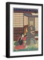 Scene from an Unidentified Play, 1830-1844-Utagawa Kunisada-Framed Giclee Print