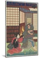 Scene from an Unidentified Play, 1830-1844-Utagawa Kunisada-Mounted Giclee Print