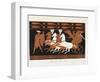 Scene from Ancient Greek Vase with Heracles on a Quadriga Driven by Nike-null-Framed Giclee Print