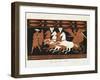 Scene from Ancient Greek Vase with Heracles on a Quadriga Driven by Nike-null-Framed Giclee Print