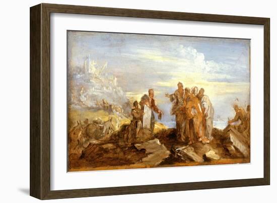 Scene from Ancient History, c.1680-90-Joseph Parrocel-Framed Giclee Print