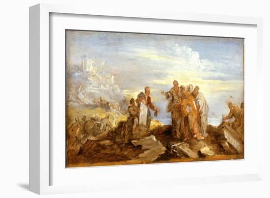 Scene from Ancient History, c.1680-90-Joseph Parrocel-Framed Giclee Print