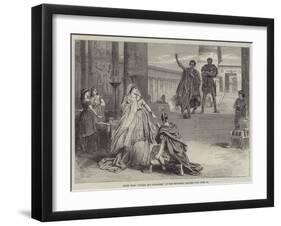 Scene from Antony and Cleopatra, at the Princess's Theatre-null-Framed Giclee Print