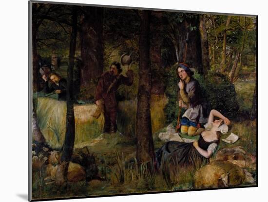 Scene from 'As You Like It' by William Shakespeare-Walter Howell Deverell-Mounted Giclee Print