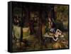 Scene from 'As You Like It' by William Shakespeare-Walter Howell Deverell-Framed Stretched Canvas