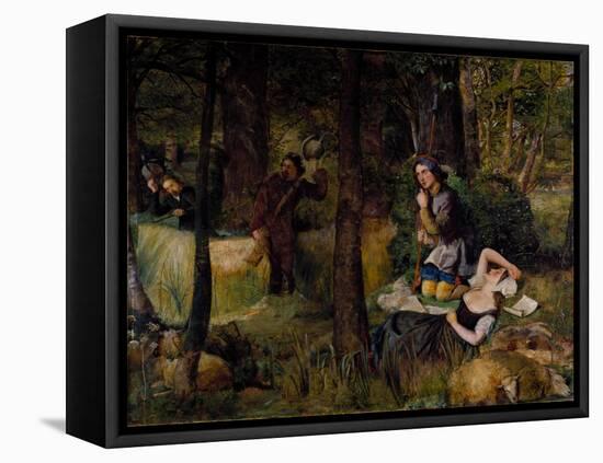 Scene from 'As You Like It' by William Shakespeare-Walter Howell Deverell-Framed Stretched Canvas
