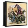 Scene from Beowulf-Andrew Howat-Framed Stretched Canvas