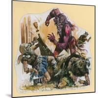 Scene from Beowulf-Andrew Howat-Mounted Giclee Print