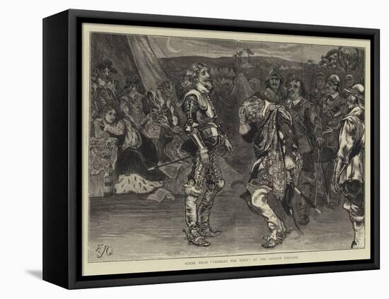 Scene from Charles the First at the Lyceum Theatre-Edward John Gregory-Framed Stretched Canvas