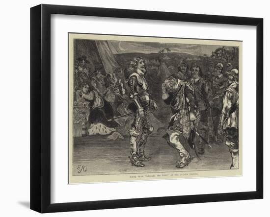 Scene from Charles the First at the Lyceum Theatre-Edward John Gregory-Framed Giclee Print