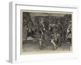 Scene from Charles the First at the Lyceum Theatre-Edward John Gregory-Framed Giclee Print