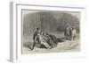 Scene from Christmas Eve, at Drury-Lane Theatre, the Duel in the Snow-null-Framed Giclee Print