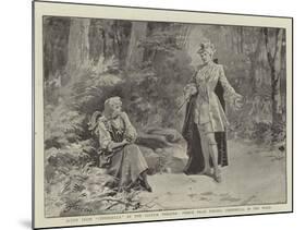 Scene from Cinderella at the Lyceum Theatre, Prince Felix Finding Cinderella in the Wood-null-Mounted Giclee Print