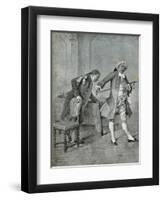 Scene from Comedy Benevolent Curmudgeon-Carlo Goldoni-Framed Giclee Print