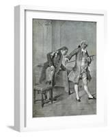 Scene from Comedy Benevolent Curmudgeon-Carlo Goldoni-Framed Giclee Print