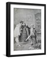 Scene from Comedy Fanatical Poet-Carlo Goldoni-Framed Giclee Print