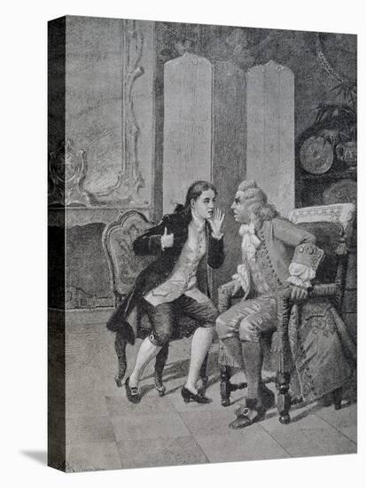 Scene from Comedy Loving Servant-Carlo Goldoni-Stretched Canvas