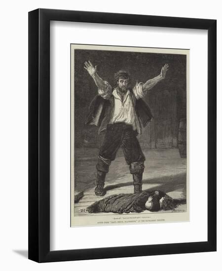 Scene from Dan'L Druce, Blacksmith, at the Haymarket Theatre-Francis S. Walker-Framed Giclee Print