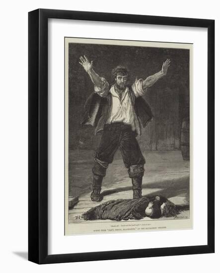 Scene from Dan'L Druce, Blacksmith, at the Haymarket Theatre-Francis S. Walker-Framed Giclee Print