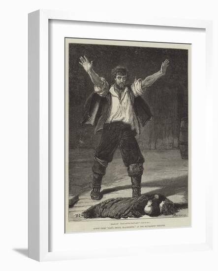 Scene from Dan'L Druce, Blacksmith, at the Haymarket Theatre-Francis S. Walker-Framed Giclee Print