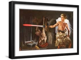 Scene from Die Nibelungen-null-Framed Art Print