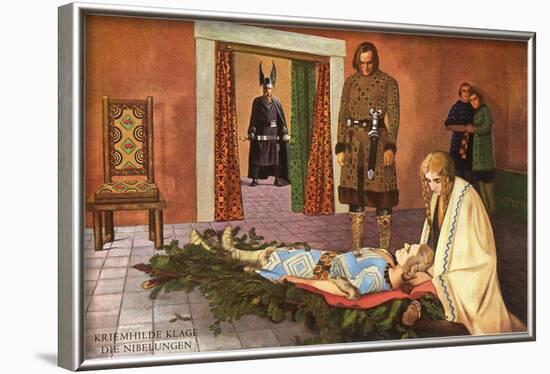 Scene from Die Nibelungen-null-Framed Art Print