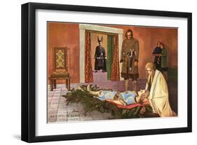 Scene from Die Nibelungen-null-Framed Art Print