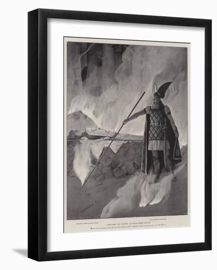 Scene from Die Walkure, at Covent Garden Theatre-null-Framed Giclee Print