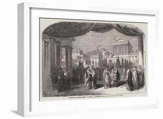 Scene from Donizetti's Opera I Martiri, at the Royal Italian Opera, Procession in the Forum-null-Framed Giclee Print