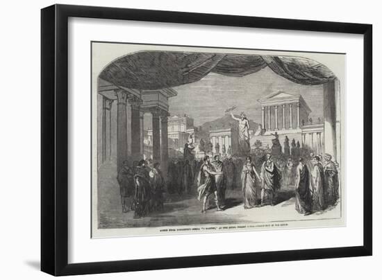 Scene from Donizetti's Opera I Martiri, at the Royal Italian Opera, Procession in the Forum-null-Framed Premium Giclee Print