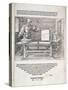Scene from Durer's "Course in the Art of Drawing", Published Nuremberg 1525-Albrecht Dürer-Stretched Canvas