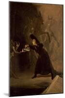 Scene from El Hechizado Por Fuerza-Francisco de Goya-Mounted Giclee Print