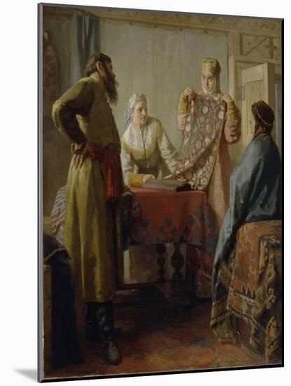 Scene from Everyday Life of the 17th Century, Mid of the 19th C-Nikolai Vasilyevich Nevrev-Mounted Giclee Print