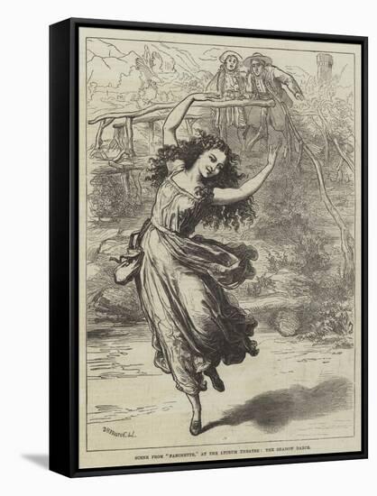 Scene from Fanchette, at the Lyceum Theatre, the Shadow Dance-David Henry Friston-Framed Stretched Canvas