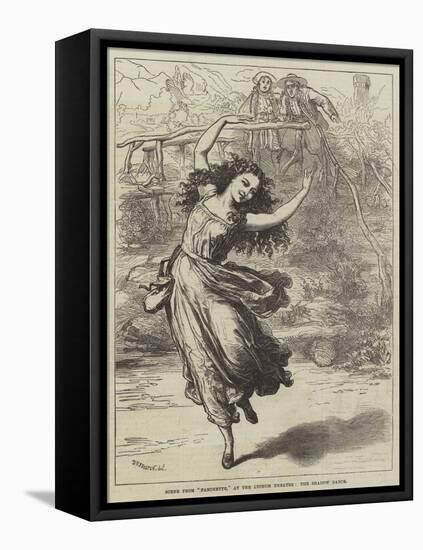 Scene from Fanchette, at the Lyceum Theatre, the Shadow Dance-David Henry Friston-Framed Stretched Canvas