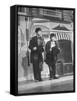 Scene from Film "Easter Parade," with Fred Astair and Judy Garland, Both Dressed as Hoboes-Allan Grant-Framed Stretched Canvas