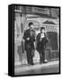 Scene from Film "Easter Parade," with Fred Astair and Judy Garland, Both Dressed as Hoboes-Allan Grant-Framed Stretched Canvas