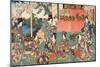 Scene from Genji Monogatari (Tale of Genji) by Murasaki Shibuku (B. 978) C. 1860 (Colour Woodblock-Kunisada Utagawa-Mounted Giclee Print