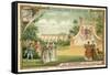 Scene from Giacomo Meyerbeer's Opera Les Huguenots-null-Framed Stretched Canvas