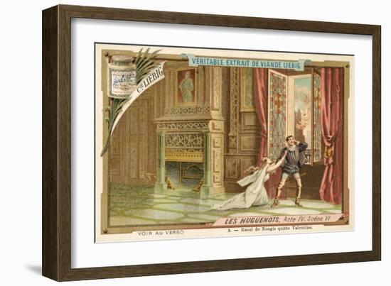 Scene from Giacomo Meyerbeer's Opera Les Huguenots-null-Framed Giclee Print