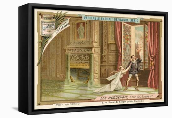 Scene from Giacomo Meyerbeer's Opera Les Huguenots-null-Framed Stretched Canvas