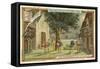 Scene from Giacomo Meyerbeer's Opera Les Huguenots-null-Framed Stretched Canvas