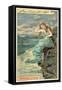 Scene from Heinrich Heine's Poem Lorelei-null-Framed Stretched Canvas