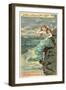 Scene from Heinrich Heine's Poem Lorelei-null-Framed Giclee Print