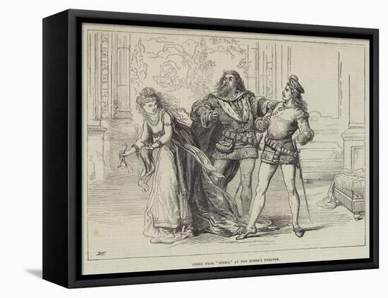 Scene from Hinko, at the Queen's Theatre-David Henry Friston-Framed Stretched Canvas