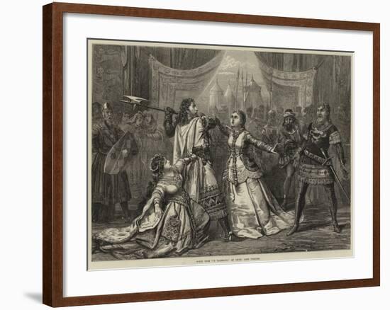 Scene from Il Talismano, at Drury Lane Theatre-David Henry Friston-Framed Giclee Print