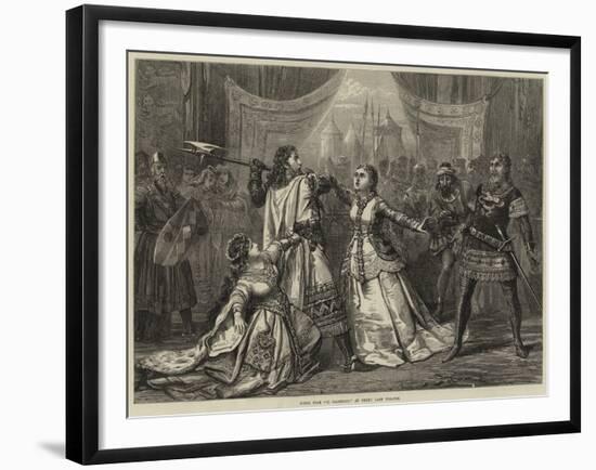 Scene from Il Talismano, at Drury Lane Theatre-David Henry Friston-Framed Giclee Print