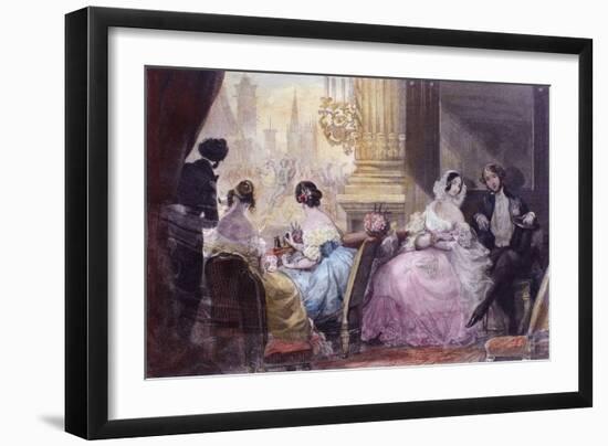 Scene from in Summer in Paris by Jules Janin, 1844-Eugène Boudin-Framed Giclee Print